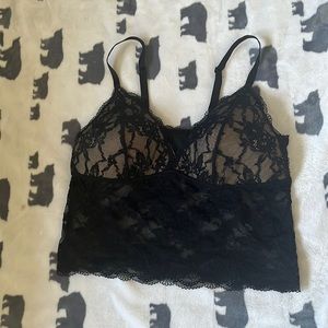 Black lace Bralette top